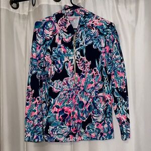 Lilly Pulitzer Floral Jacket in Pink, Blue, and Green